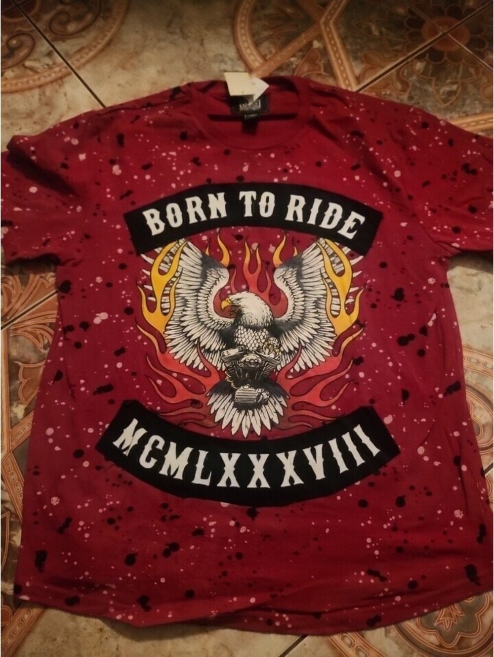 Born to Ride Men's tshirt. New with tag Men's size XL